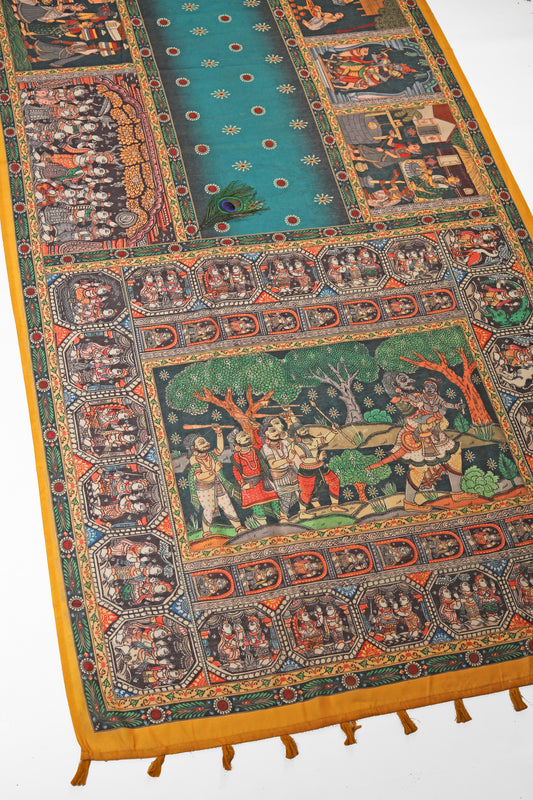 Vana Nritya Chanderi Saree - Yuvani