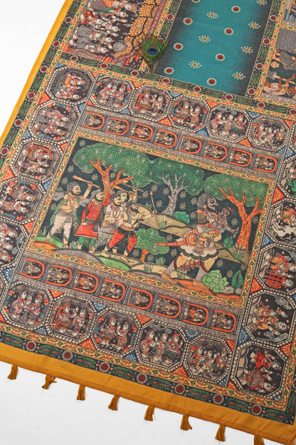 Vana Nritya Chanderi Saree - Yuvani