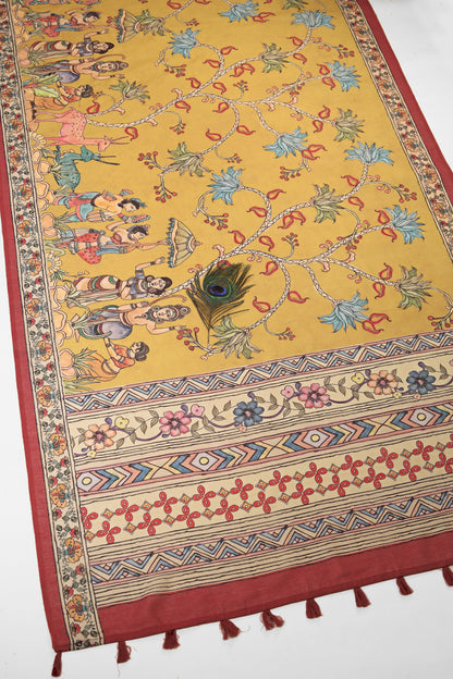 Vasantika Handloom Cotton Silk Saree - Yuvani