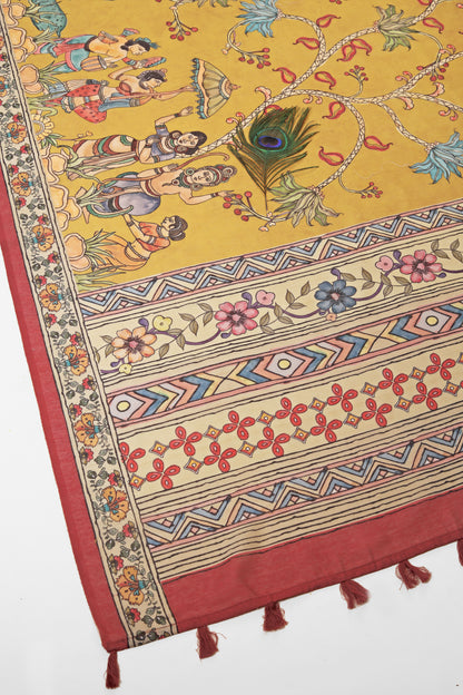 Vasantika Handloom Cotton Silk Saree - Yuvani