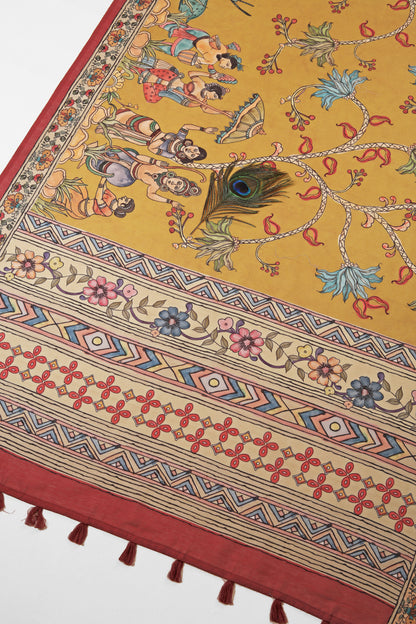 Vasantika Handloom Cotton Silk Saree - Yuvani