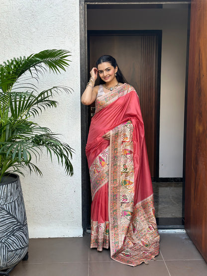 Vasantini Meenakari Jacquard Woven Saree - Yuvani