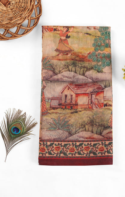 Vraj Gaatha Chanderi Saree - Yuvani