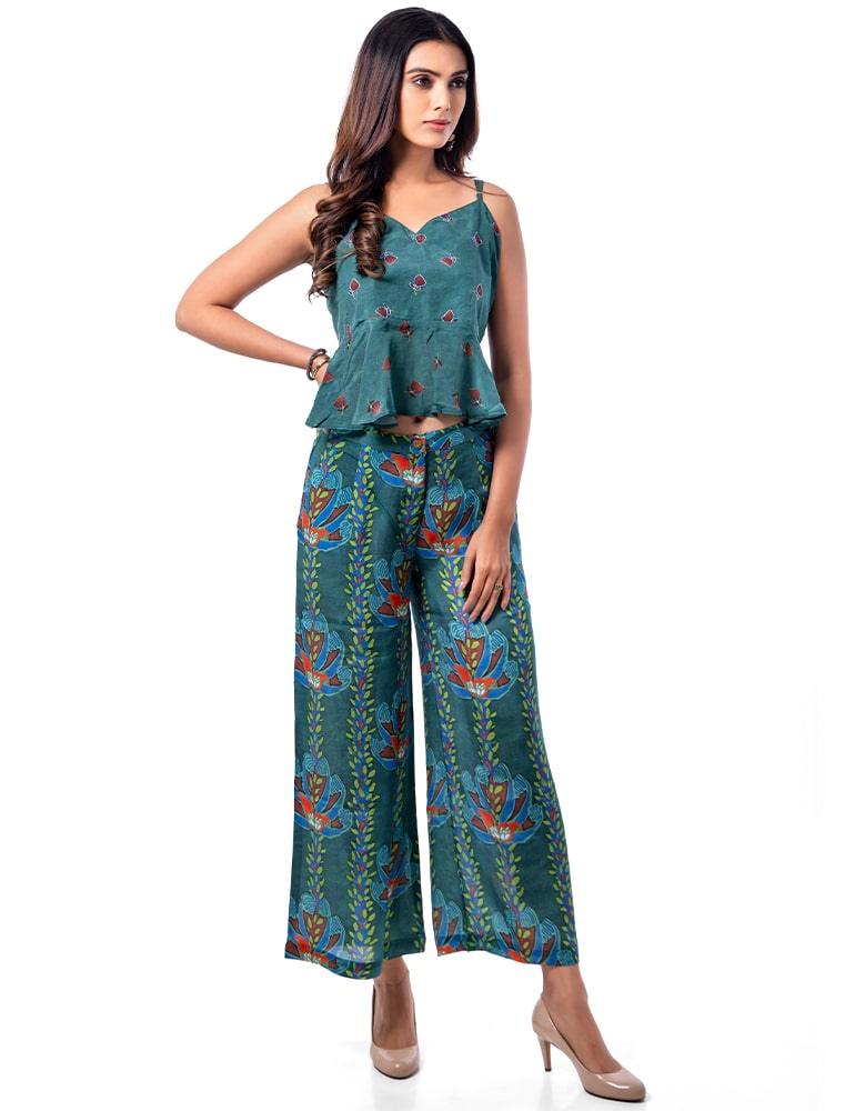 Absolutely Appealing Natural Crepe Pants | Yuvani