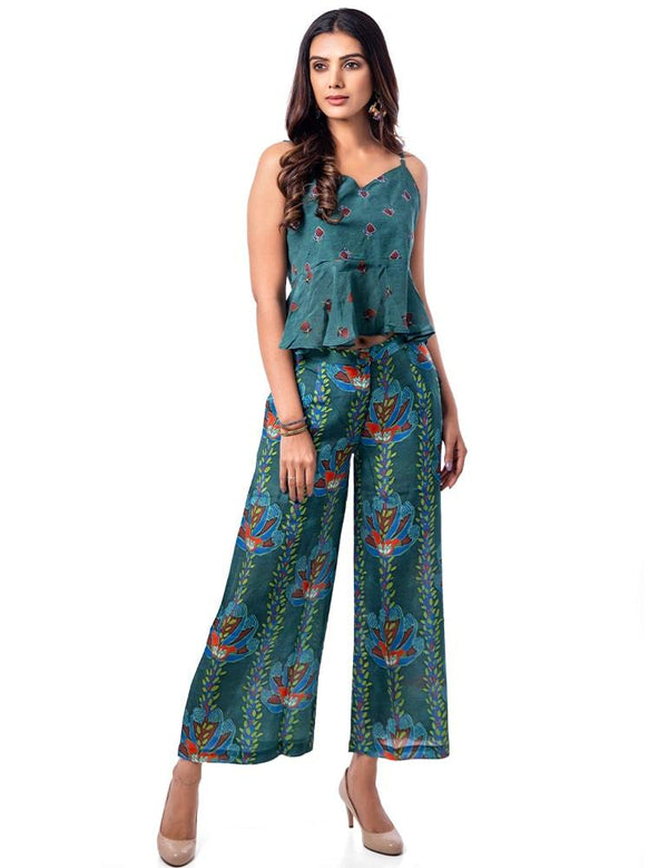 Absolutely Appealing Natural Crepe Pants - Yuvani