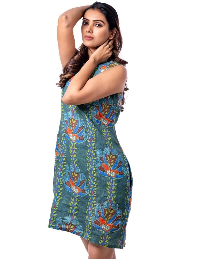 Absolutely Appealing Linen Dress - Yuvani
