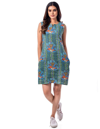 Absolutely Appealing Linen Dress - Yuvani