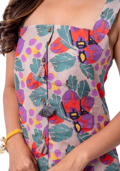 Bug-me-Not Linen Party Dress - Yuvani