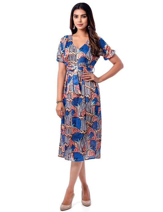 Calm & Composed Belt Dress - Yuvani