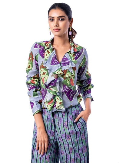 Geometrically Floral Co-ord Set - Yuvani