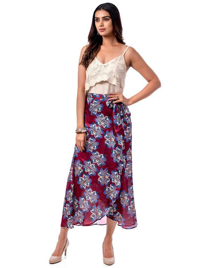 The Patch Batch Satin Skirt - Yuvani